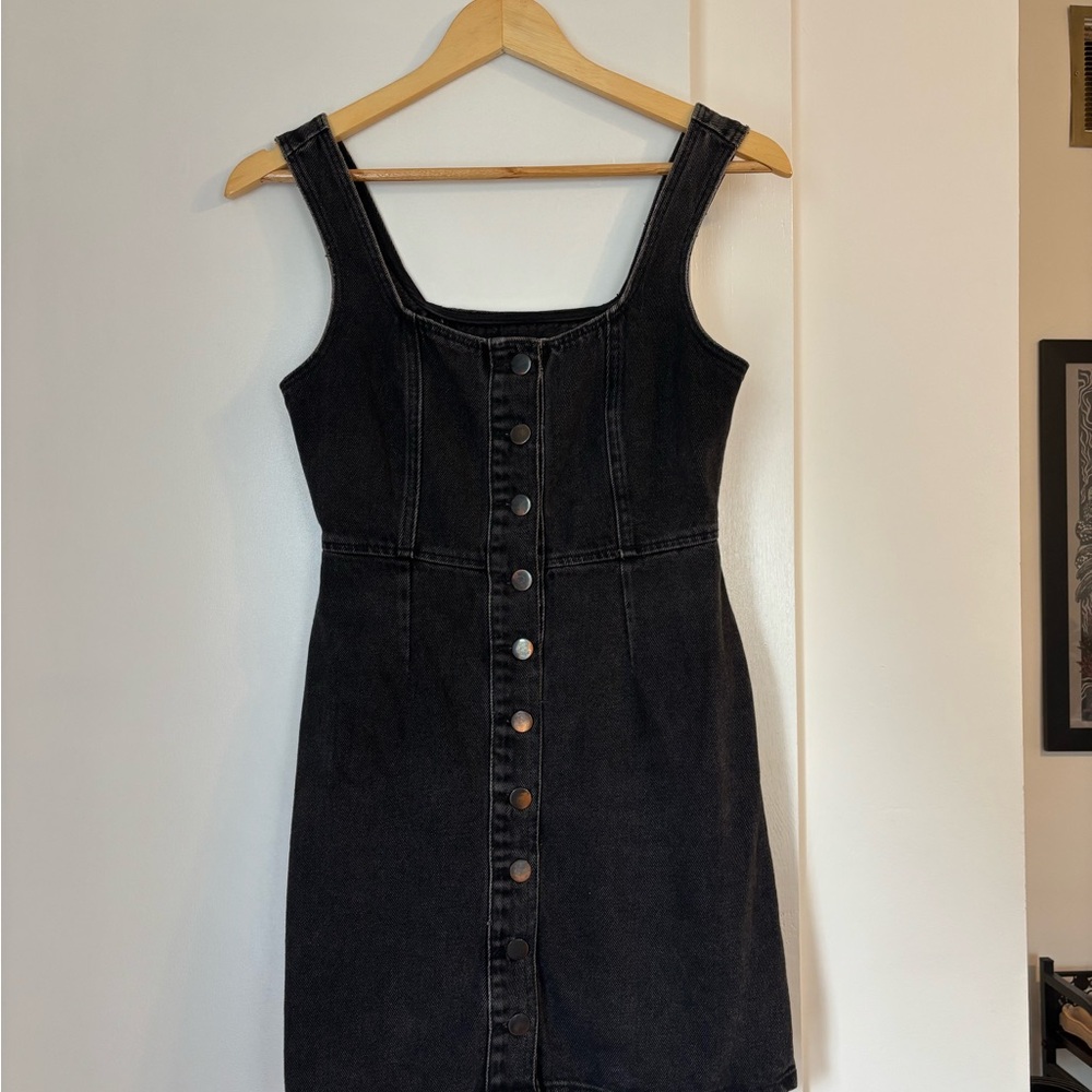 Stylish Black Denim Dress